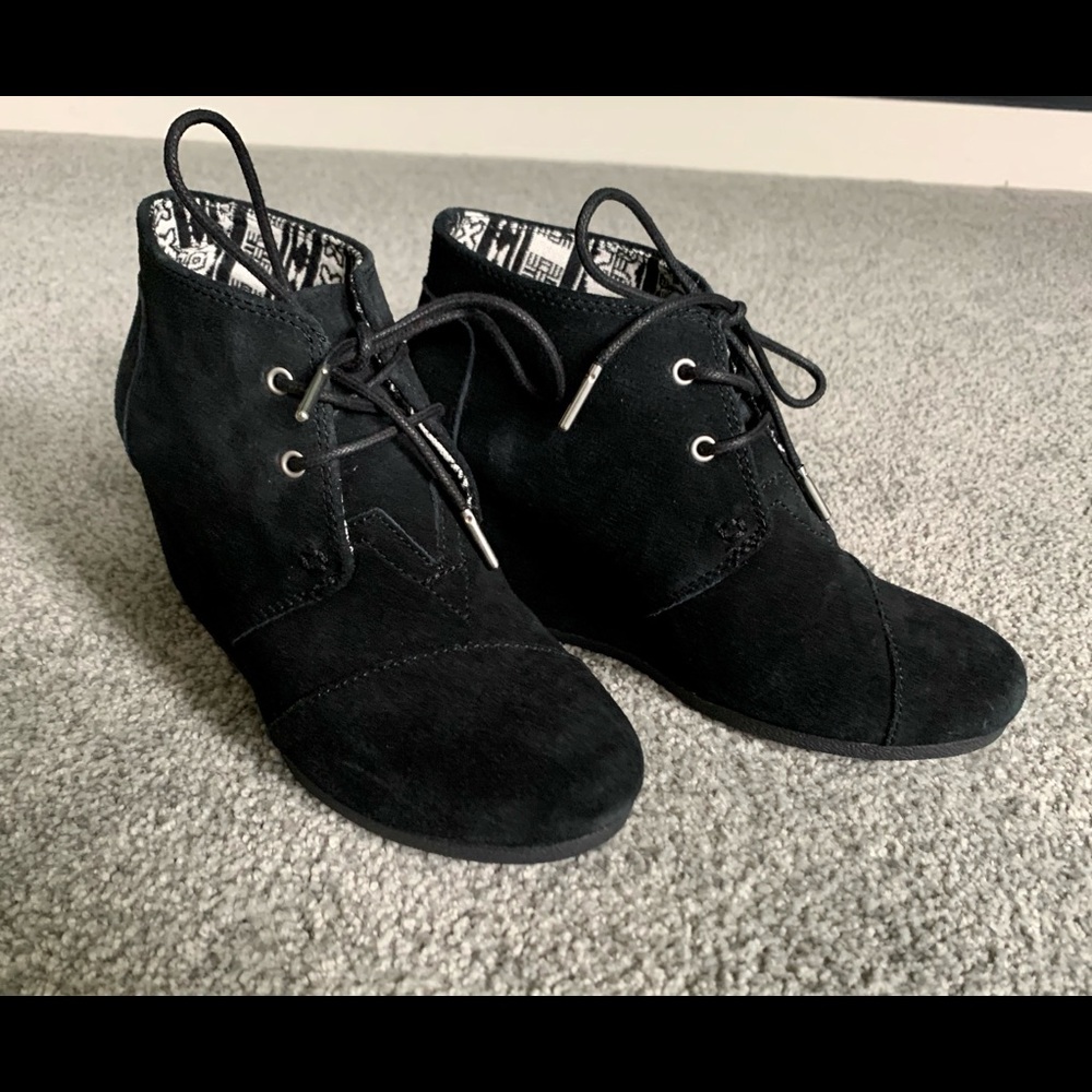 TOMS wedge booties